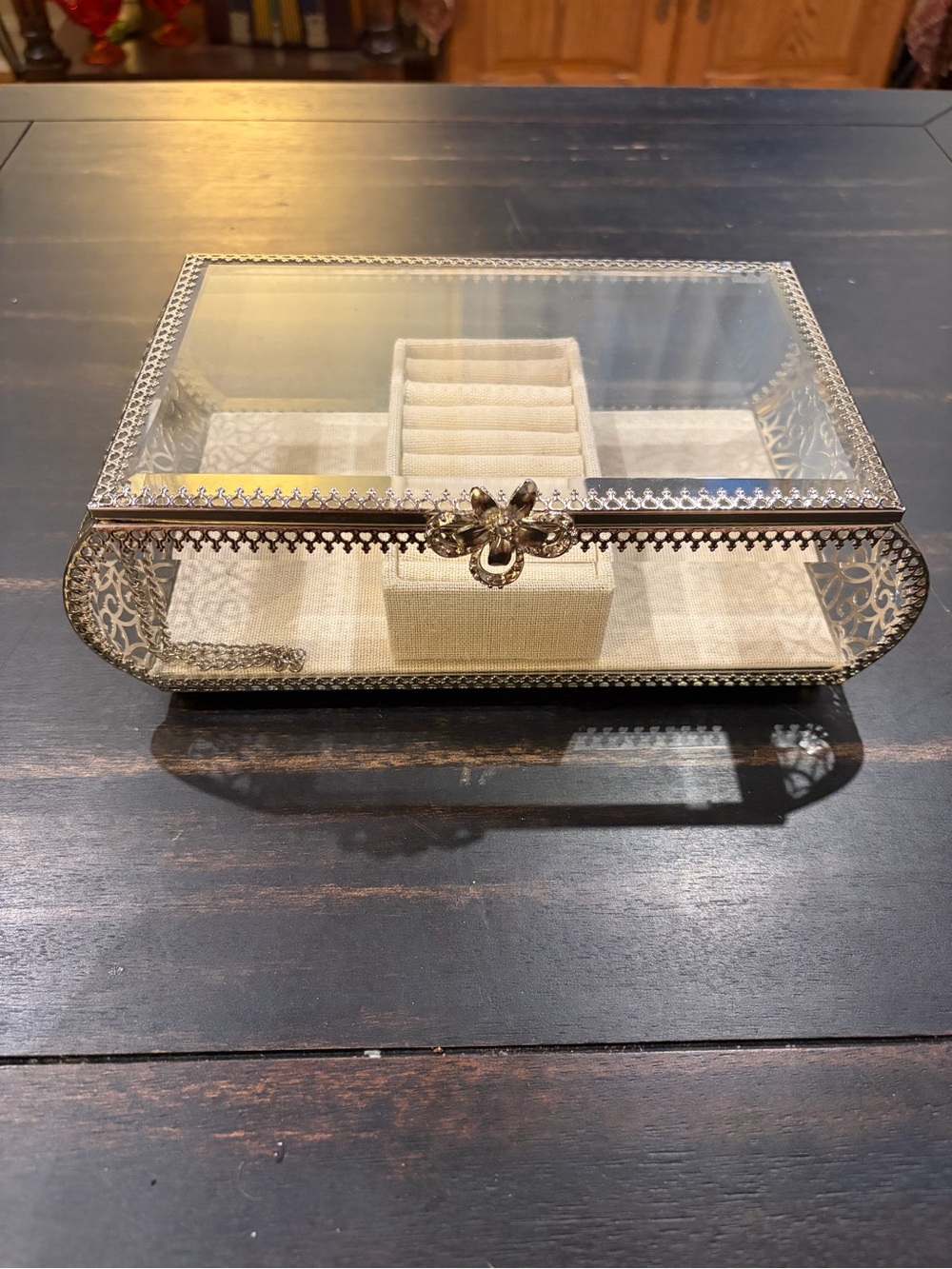 Glass Jewelry Box